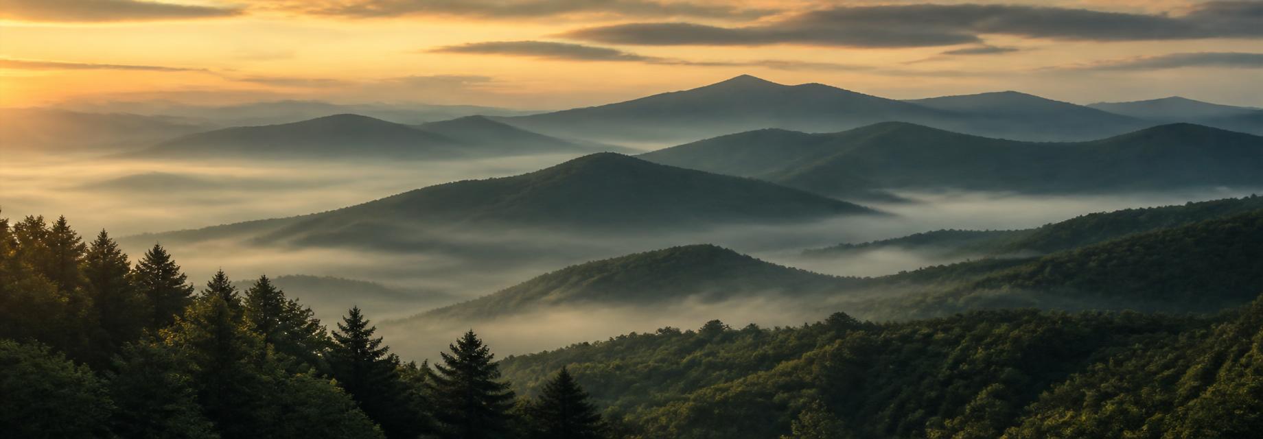 Sunrise over the Great Smoky Mountains